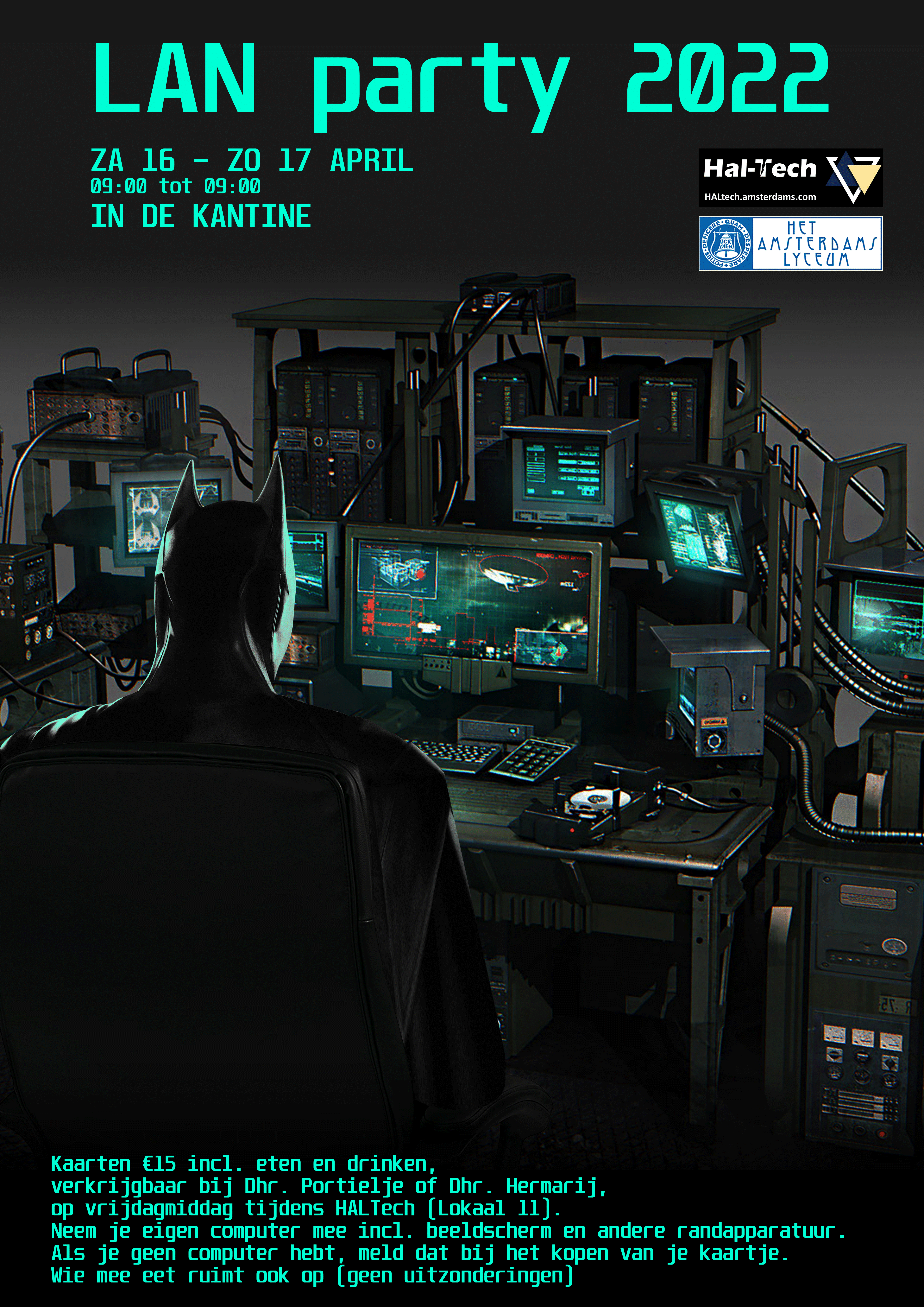 de poster van de LANparty 2022